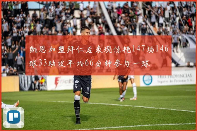 凯恩加盟拜仁后表现惊艳147场146球33助攻平均66分钟参与一球